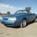 1992 Mustang LX  5.0 convertible - rare Bimini Blue color