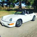 1992 porsche carrera 2 cabroilet grand prix white original factory color correct