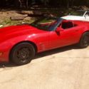 1992 Red on Red Corvette Convertible