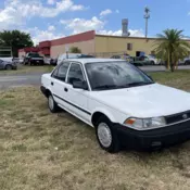1992 Toyota Corolla Sedan White
