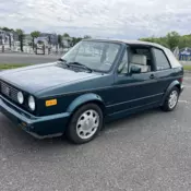 1992 Volkswagen Cabriolet Convertible Green CARAT