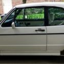 1992 VW VOLKSWAGEN CABRIOLET TRIPLE WHITE WOLFSBURG CONVERTIBLE CAR
