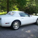 1993 93 CORVETTE CONVERTIBLE 5.7 AUTOMATIC WHITE RED INTERIOR RED HOOD STRIPES