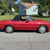 1993 Alfa Romeo Spider Convertible Red VELOCE