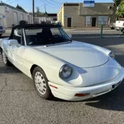 1993 Alfa Romeo Spider Convertible White VELOCE