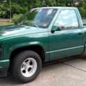 1993 Chevy Stepside Pickup Custom 350 NO Rust Green Metallic Paint Wood Interior