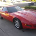 1993 corvette 40th anniversary, red with black interior 2 door coop