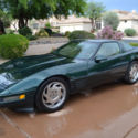 1993 CORVETTE , 89,890 MILES, 4OTH ANN, MARKED SEATS&MATS/ DK METALLAC  GREEN