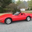 1993 CORVETTE CONVERTIBLE TORCH RED/RED INTERIOR, 40TH ANNIVERSARY, VERY RARE !!