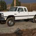 1993 DODGE 250 1st Gen. 4x4 5.9 Cummins Lift 162214  Miles Truck