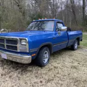 1993 Dodge D-Series Pickup Blue D150