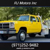 1993 Dodge RAM 350 2dr Turbodiesel 6 Speed 2-Door Truck