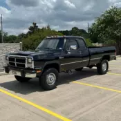 1993 Dodge Ram Black W250 Club Cab LE 4x4
