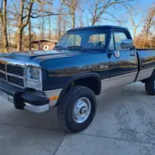 1993 Dodge W-Series Pickup Green 4WD Manual W200
