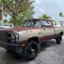 1993 Dodge W250 Pickup Red 4WD Automatic.