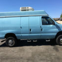 1993 FORD ECONOLINE HIGH TOP 4X4 7.5L V8 CARGO VAN 2-DOOR 4WD AUTO LEATHER BLUE