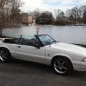 1993 FORD MUSTANG CONVERTIBLE GT LOW MILES SHOWROOM NEW COLLECTOR RARE WHITE WOW