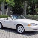 1993 Ford Mustang LX 5.0 2dr Convertible 11525 Miles White Convertible 5.0L V8 A