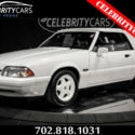 1993 Ford Mustang LX 5.0 JUST 185 MILES!  like new.  Convertible White VEGAS