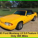 1993 Ford Mustang LX Convertible FEATURE CAR Low Miles LOWEST PRICE FEATURE CAR