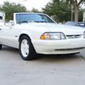 1993 Ford Mustang White Mustang 5.0 LX Feature Car Convertible