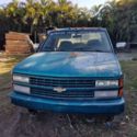 1993 Green Chevy Dully 3500 Silverado 4X4 Crew Cab 454 V-8 Work Truck Runs Fine