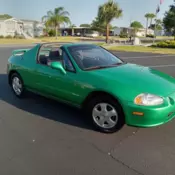 1993 Honda Civic Del Sol Si coupe 2-door 1.6 liter 5 speed MANUAL