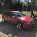 1993 Honda Civic Hatchback Red FWD Automatic DX