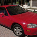 1993 HONDA DEL SOL...RED, 5 SPEED...1.6 ENGINE...123,000 ORIGINAL MILES