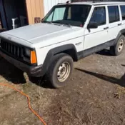 1993 Jeep Cherokee SUV White SPORT