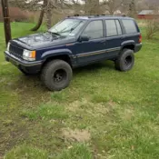 1993 Jeep Grand Cherokee SUV Blue LIMITED