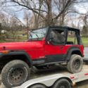 1993 JEEP WRANGLER 2.5L 5 SPEED YJ TJ CJ JK PARTS CAR AS IS RUNS RUSTED OUT PA