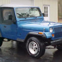 1993 Jeep Wrangler S YJ Royal Blue 2 Door Soft Top 4x4 Convertible
