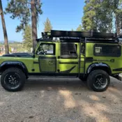 1993 Land Rover Defender 130 3.5 L gas V8 5 speed Left hand drive 7600 km