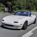1993 Mazda Miata Convertible Pearl White RWD Manual TURBO LSD 1.6 Coilovers