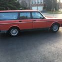1993 Red Volvo 240 Wagon