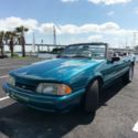 1993 Reef Blue Mustang  LX 5.0 Convertible  30K Carfax Certified Buyback miles