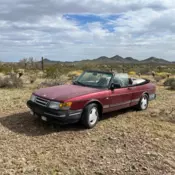 1993 Saab 900 Red
