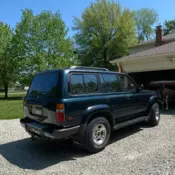 1993 Toyota Land Cruiser Green FZJ80