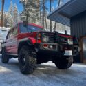 1993 Toyota Land Cruiser Pickup Red 4WD Manual HZJ75