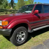 1993 Toyota Land Cruiser SUV Red DJ81