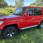 1993 Toyota Landcruiser LJ78 2.4 Turbo DieselRed 4X4