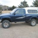 1993 TOYOTA PICK UP PICKUP 4x4 With FIBERGLASS TOPPER SHELL