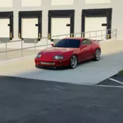 1993 Toyota Supra Hatchback Red Hardtop