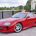1993 TOYOTA SUPRA TWIN TURBO 6SPD MANUAL RENAISSANCE RED/TAN VEILSIDE HKS