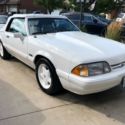 1993 Triple White Limited Edition Ford Mustang LX Convertible.