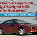 1994 Chevrolet Camaro Z28! V8 5.7L LT1 Engine! ******LOW 37k Original Miles*****