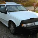 1994 CHEVY Cavalier Z24 SPORT COUPE V6 Auto WHITE w/Turqoise Stripes CLEAN RARE