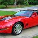 1994 CORVETTE TARGA TOP CONVERTIBLE~RED on RED~LOW MILES~C4 CS HOOD STRIPS