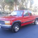 1994 DODGE DAKOTA SLT: RARE EXTRA CAB EDITION HAS ORIGINAL FLAME RED PAINTWORK!